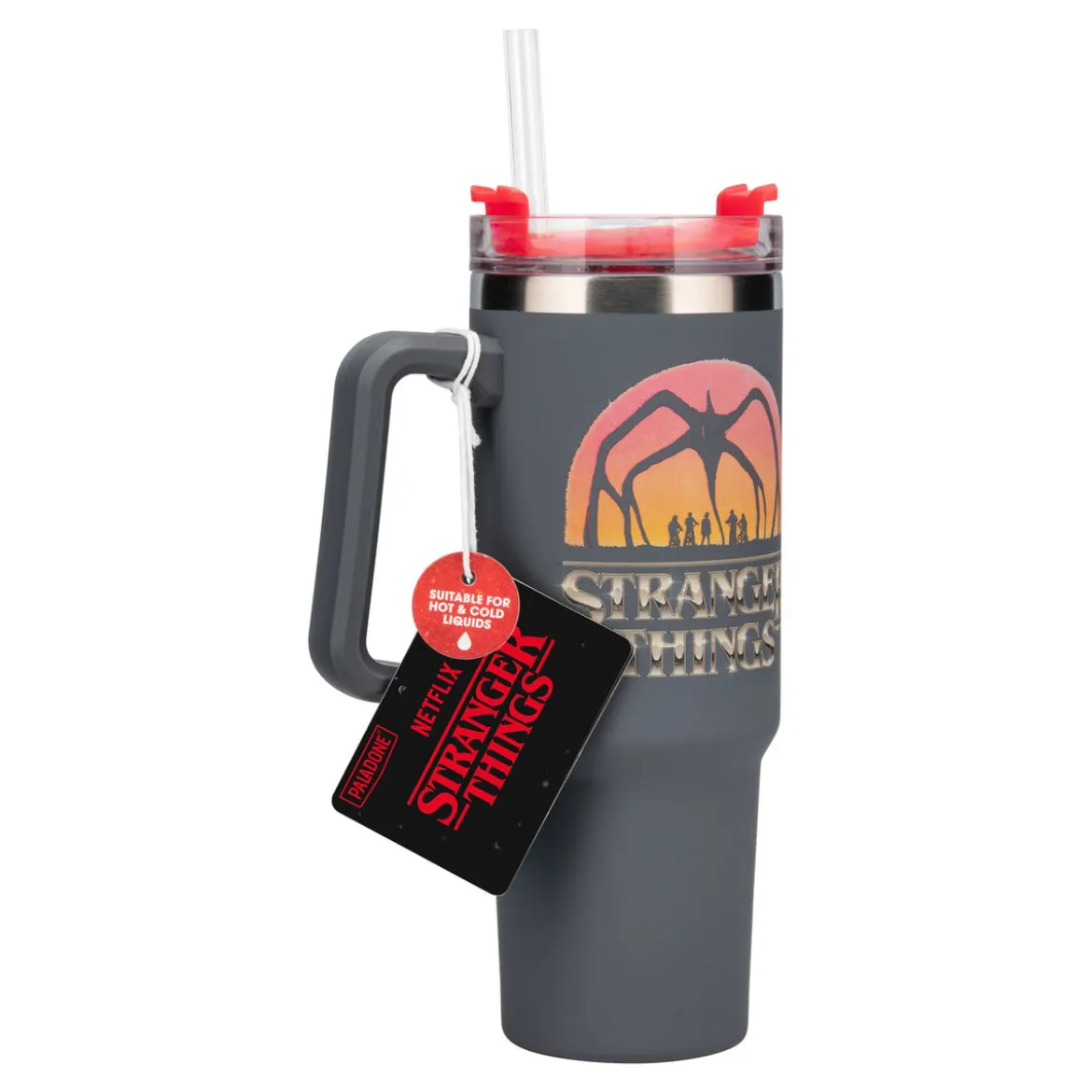 Stranger Things 5 Trinkbecher mit Trinkhalm 900 ml