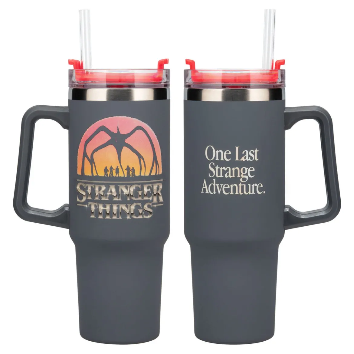Stranger Things 5 Trinkbecher mit Trinkhalm 900 ml