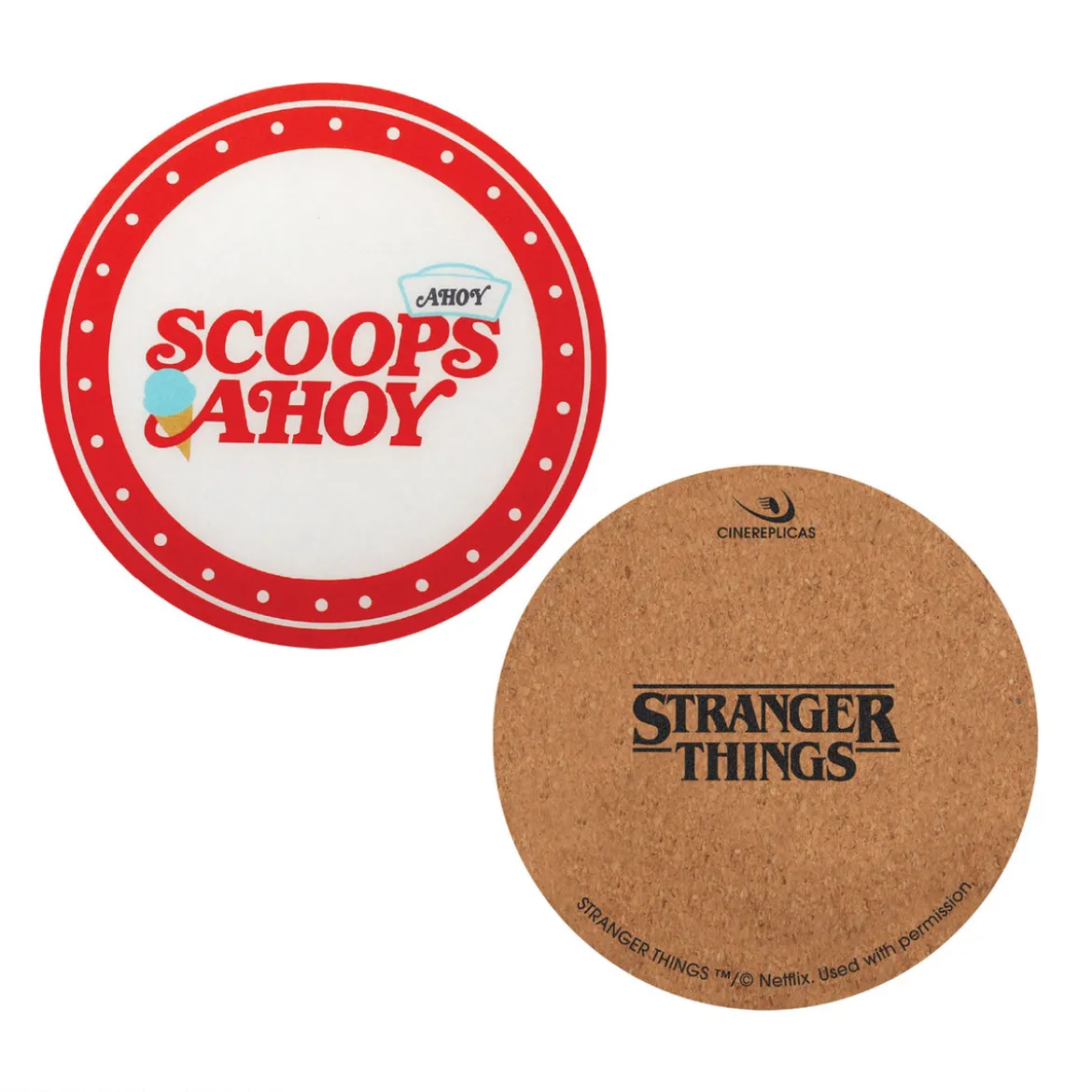 Stranger Things Untersetzer Scoops Ahoy 4er-Pack