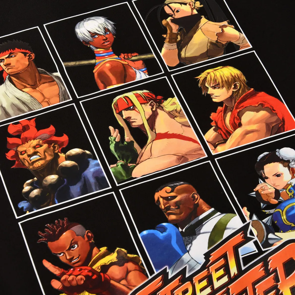 Street Fighter - Characters T-Shirt schwarz