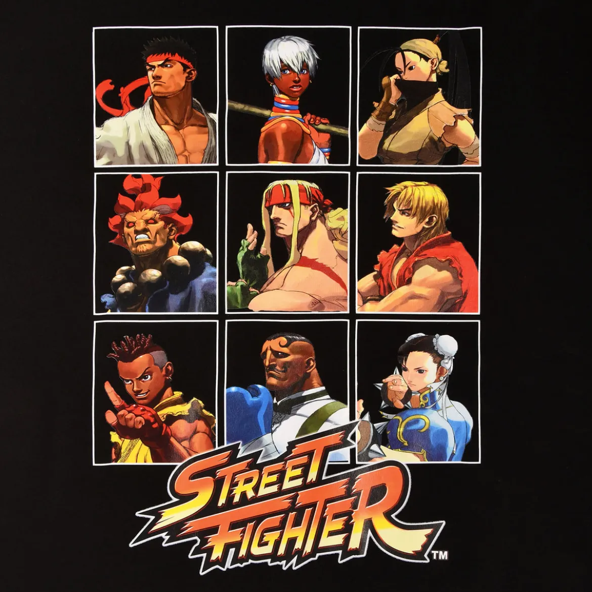 Street Fighter - Characters T-Shirt schwarz