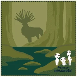 Studio Ghibli Mini-Handtuch Prinzessin Mononoke Shadow of