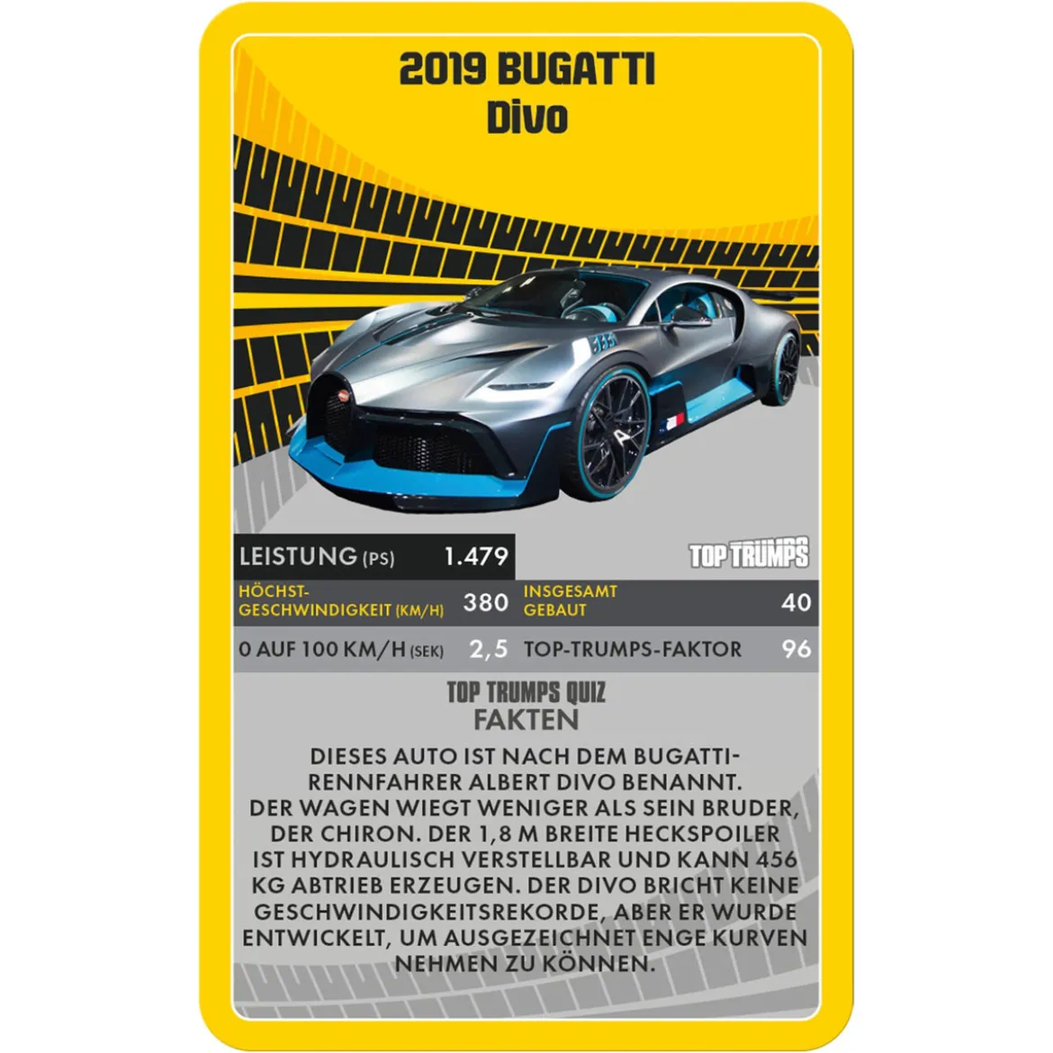 Super Cars Kartenspiel Top Trumps *Deutsche Version*