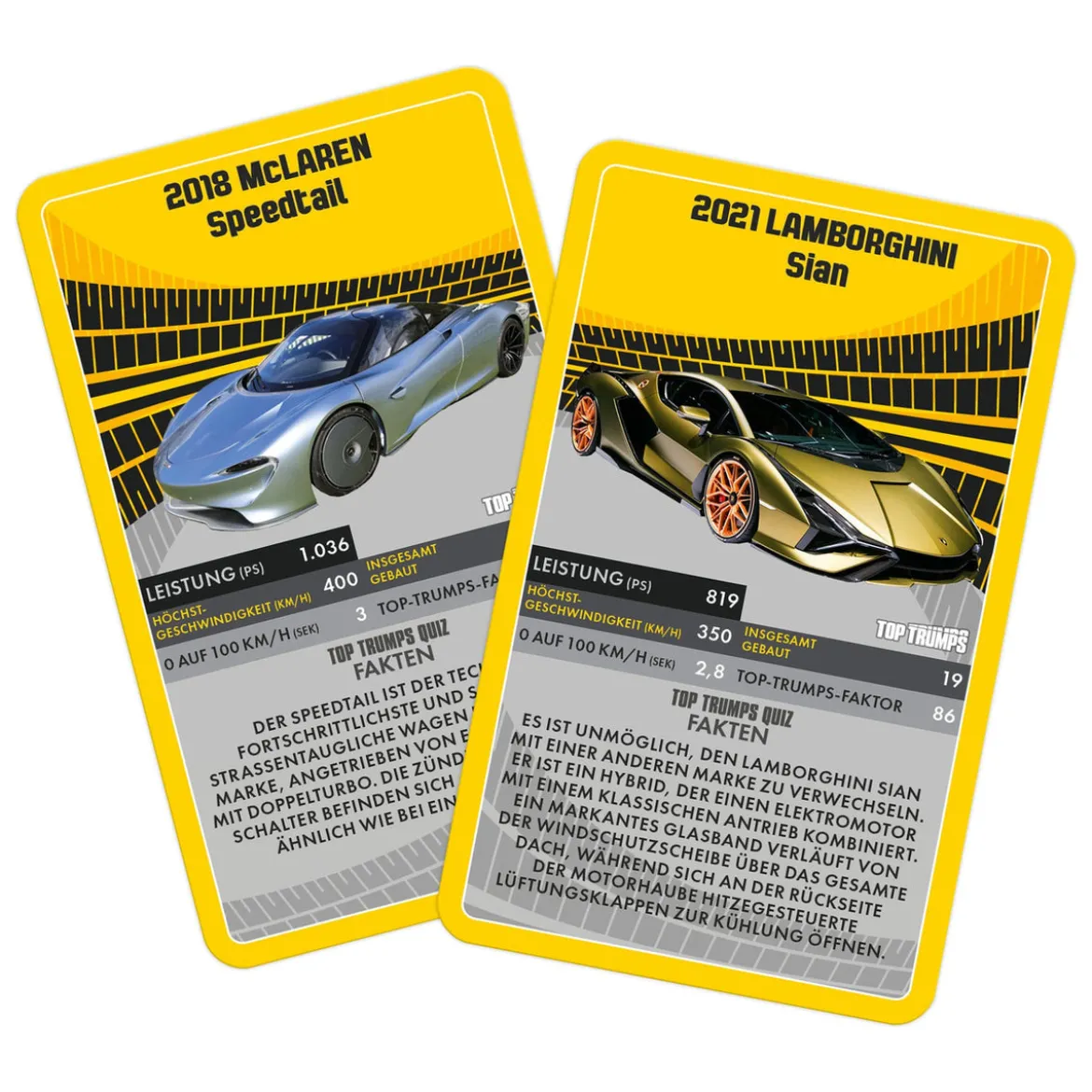 Super Cars Kartenspiel Top Trumps *Deutsche Version*