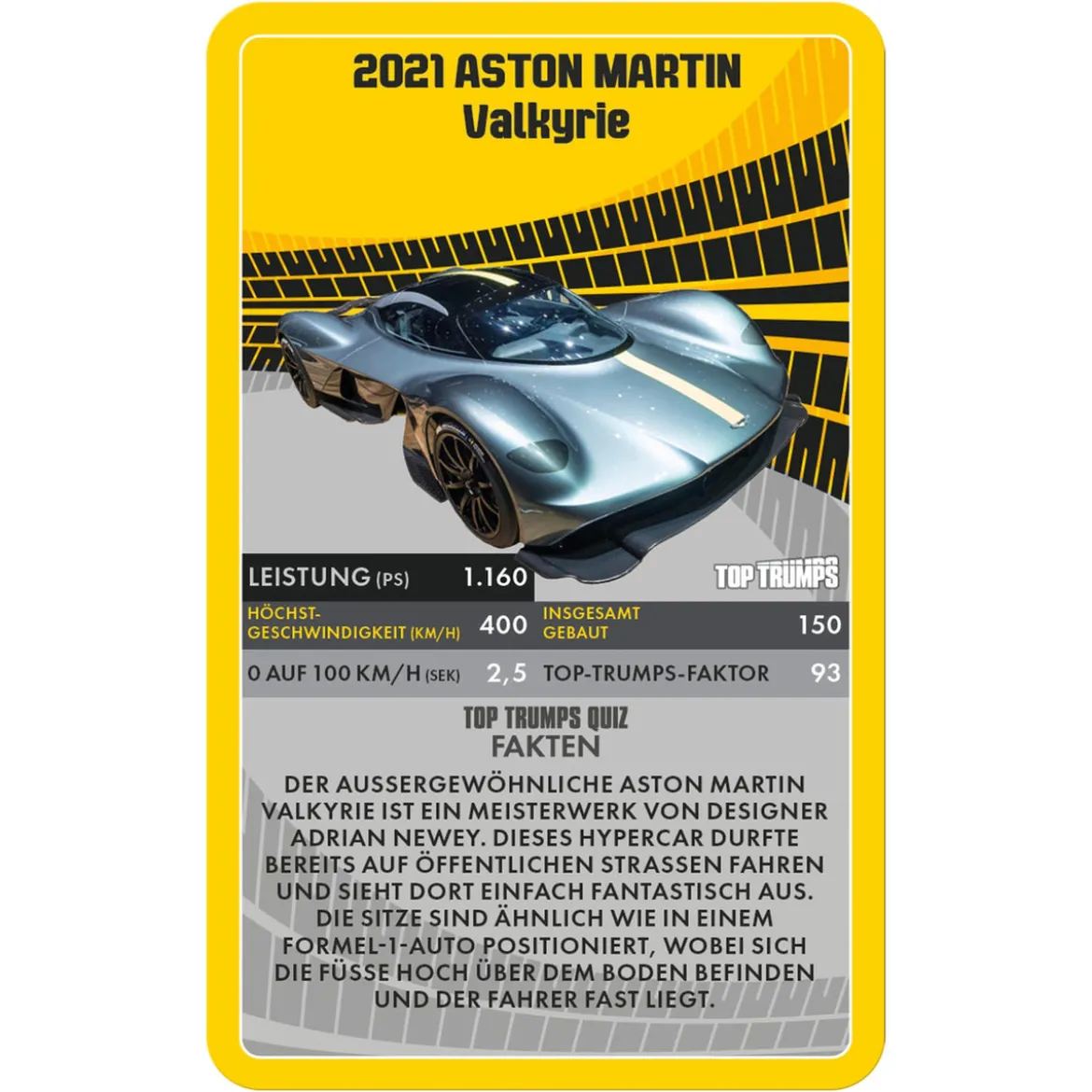 Super Cars Kartenspiel Top Trumps *Deutsche Version*