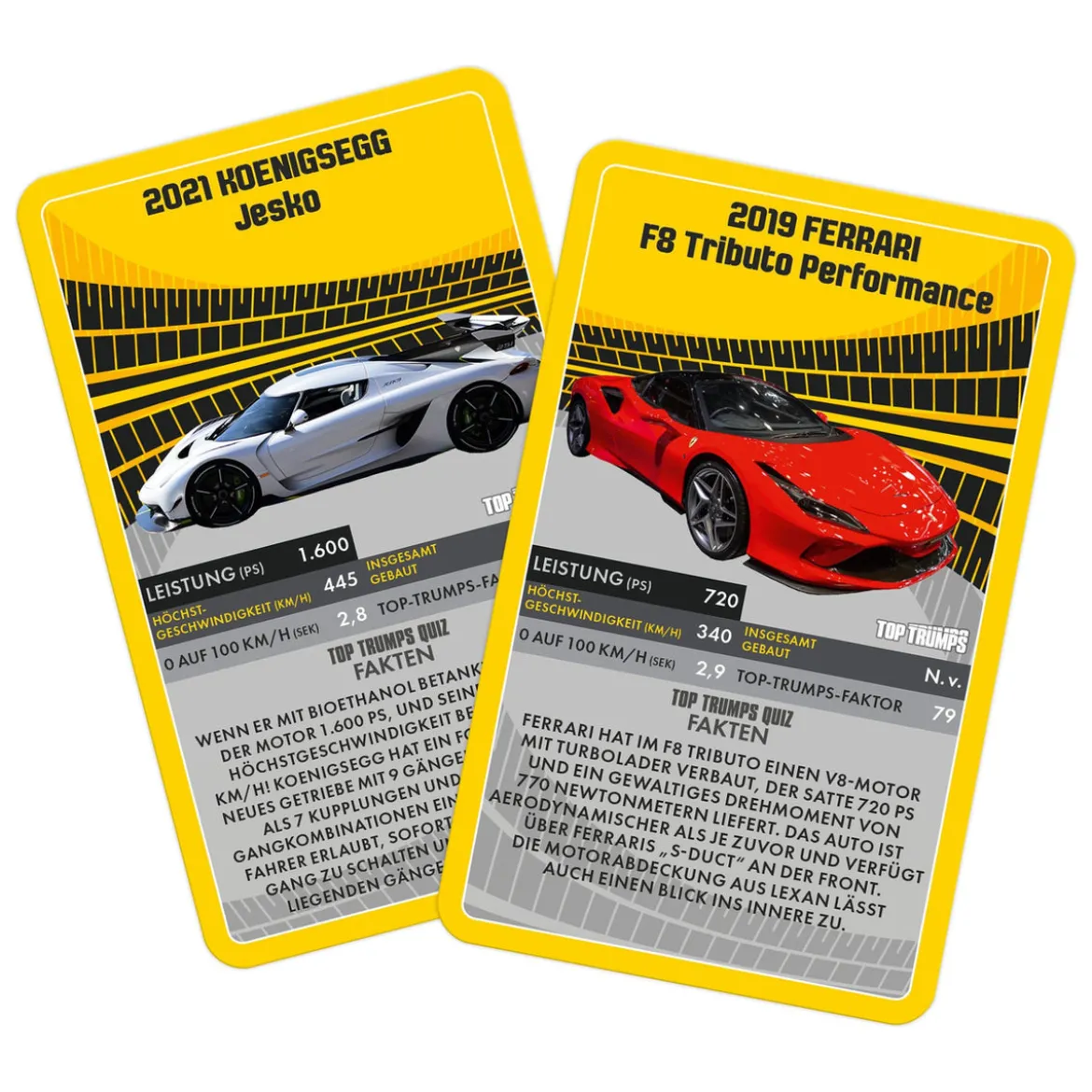 Super Cars Kartenspiel Top Trumps *Deutsche Version*
