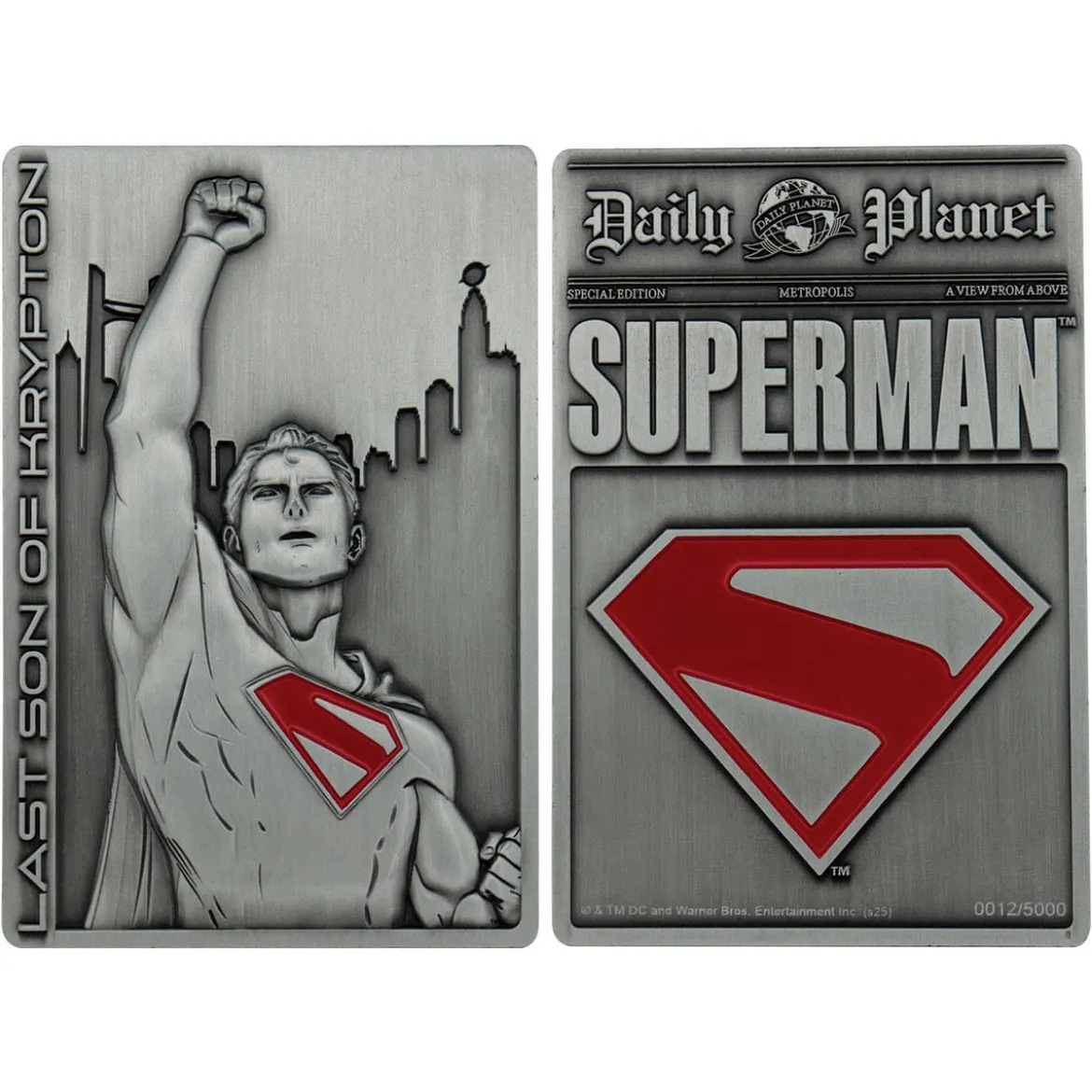 Superman 2025 Metallbarren Last Son of Krypton Limited Edition