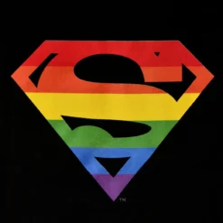 Superman - Pride Logo T-Shirt schwarz
