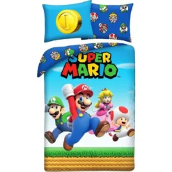 Super Mario Bettwäsche Ver. 5 140 x 200 cm / 70 x 90 cm