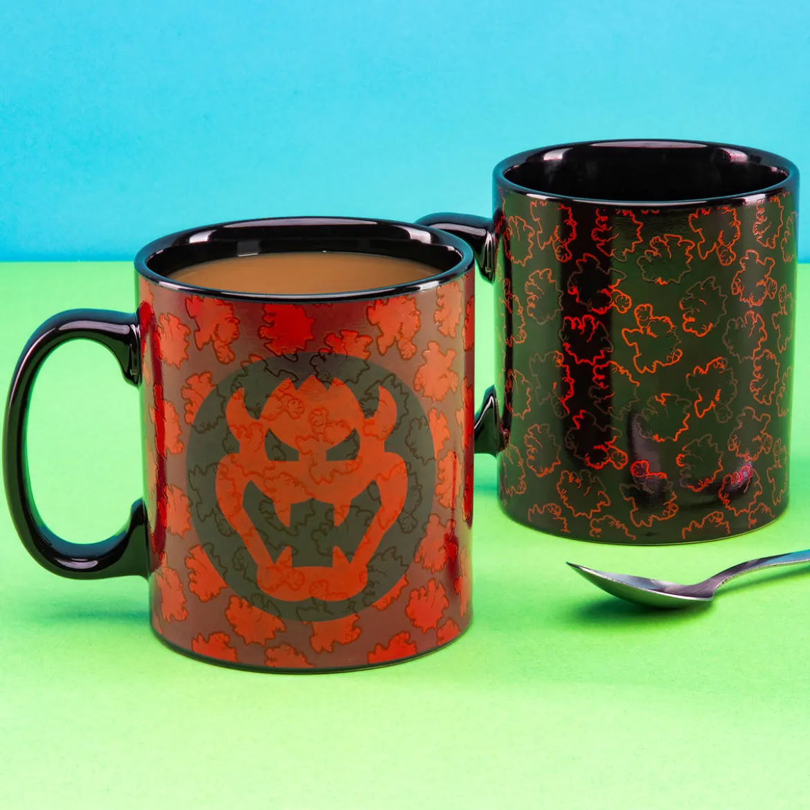 Super Mario - Bowser Thermoeffekt Tasse