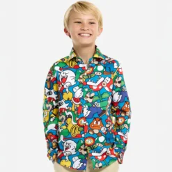 Super Mario - Characters Hemd für Kinder