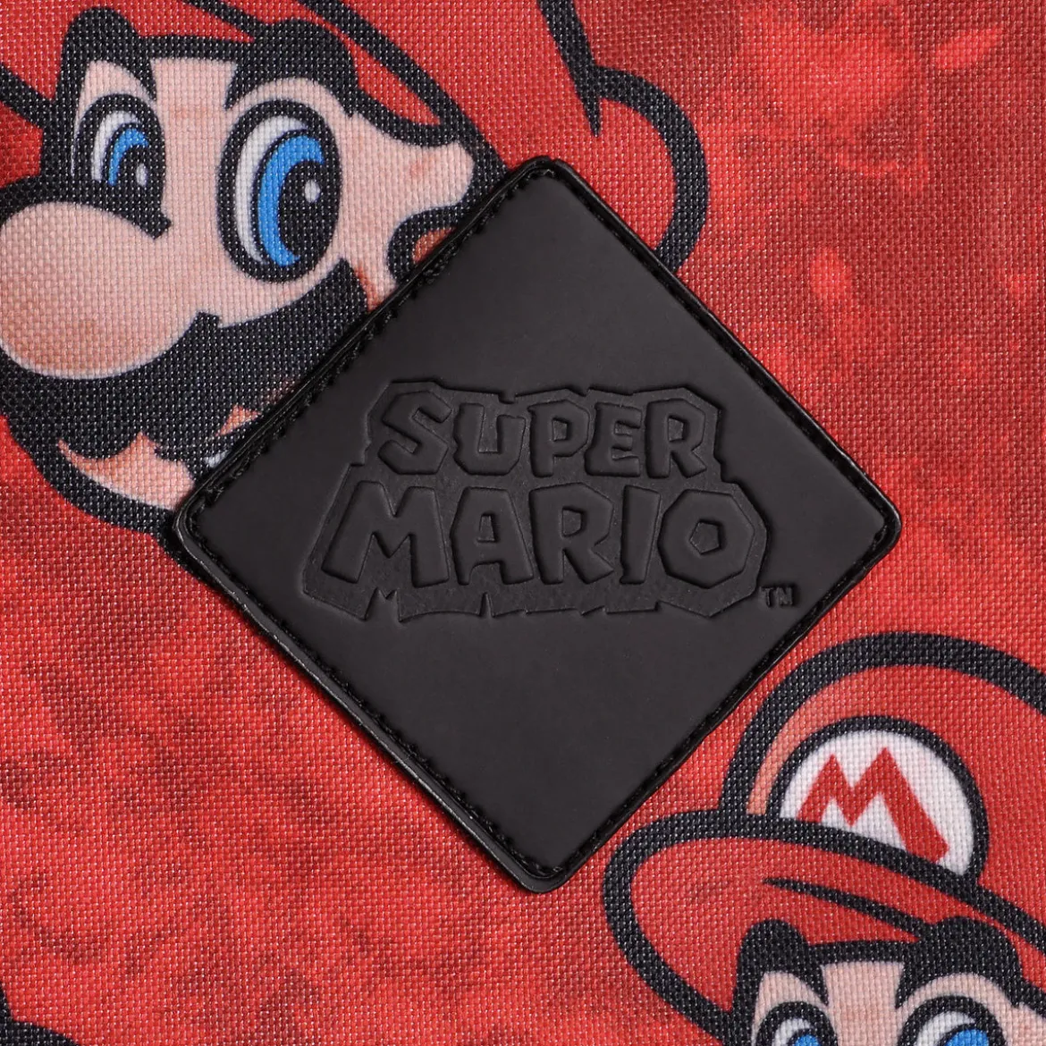 Super Mario - Faces Rucksack rot