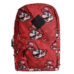 Super Mario - Faces Rucksack rot