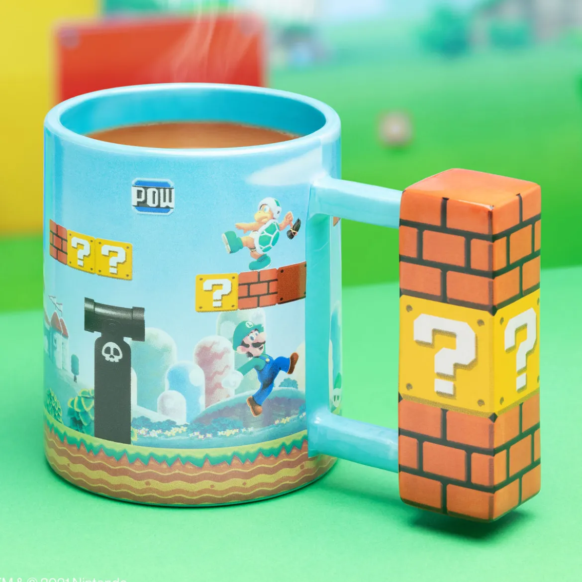Super Mario - Fragezeichenblock Tasse mit 3D Henkel