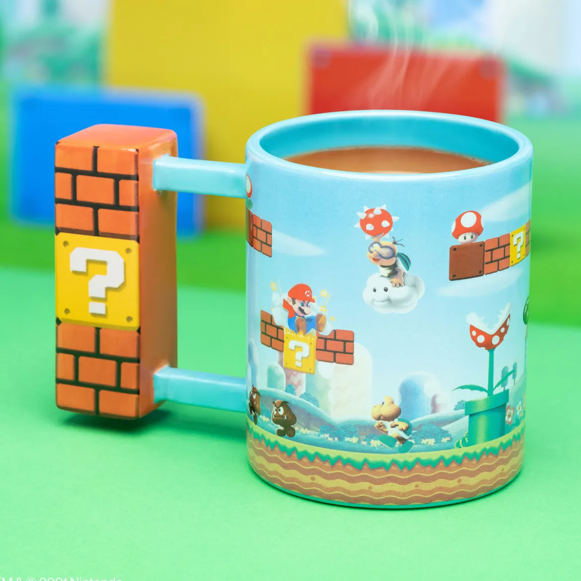 Super Mario - Fragezeichenblock Tasse mit 3D Henkel