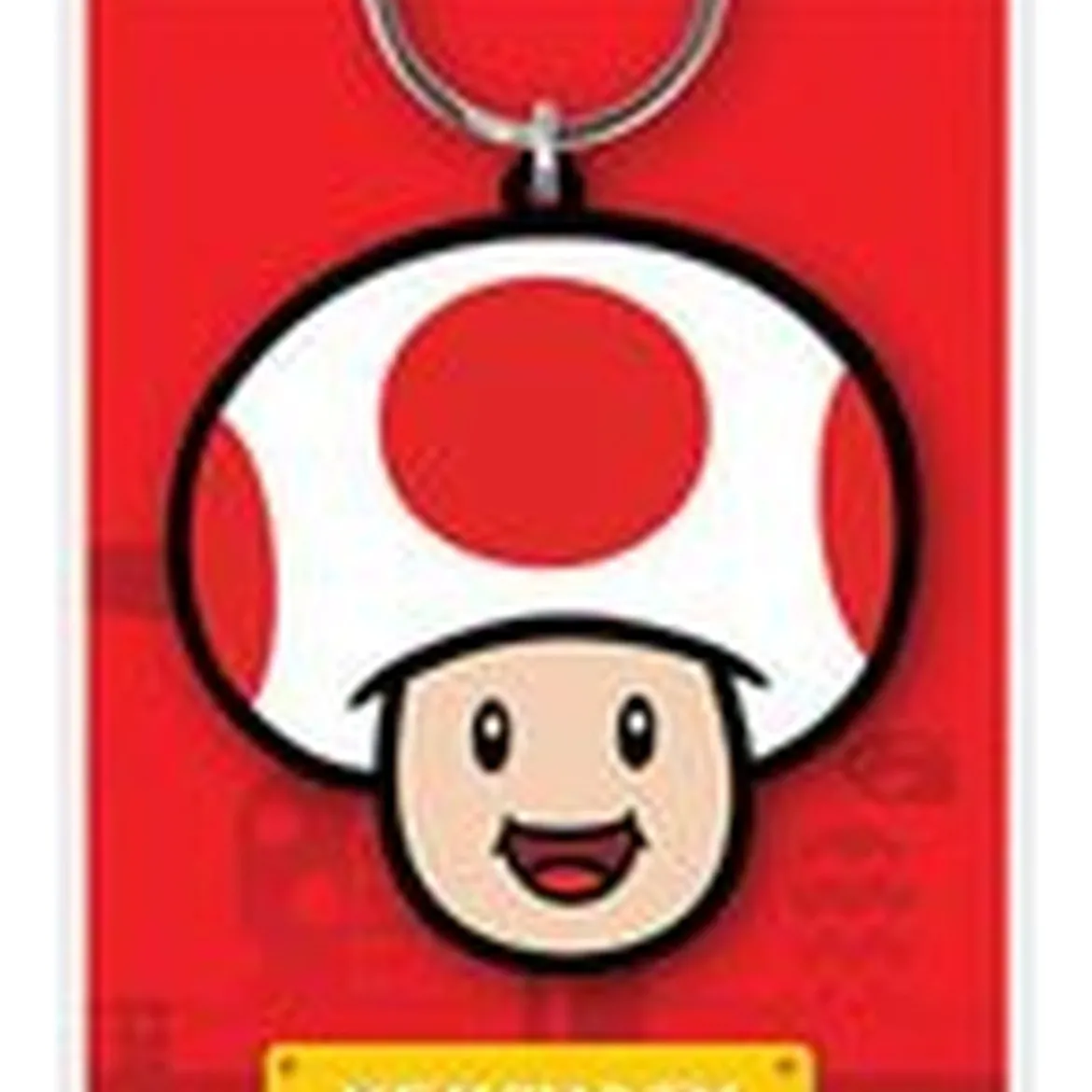 Super Mario Gummi-Schlüsselanhänger Toad 6 cm