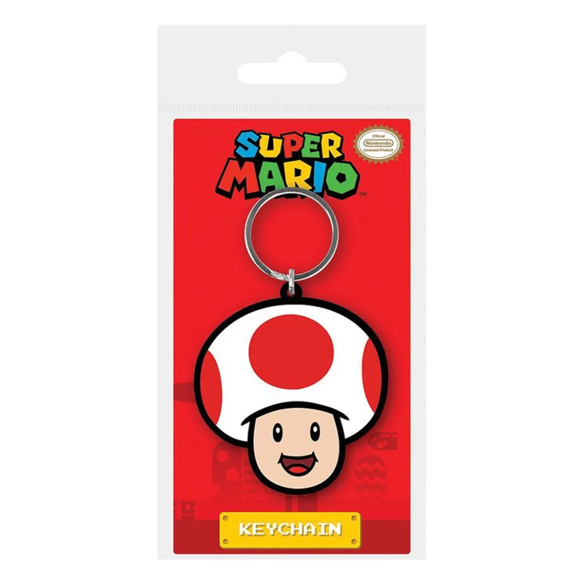 Super Mario Gummi-Schlüsselanhänger Toad 6 cm