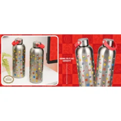 Super Mario Metall Trinkflasche mit Trageschlaufe