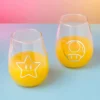 Super Mario - Star & Super Pilz Gläser 2er Set
