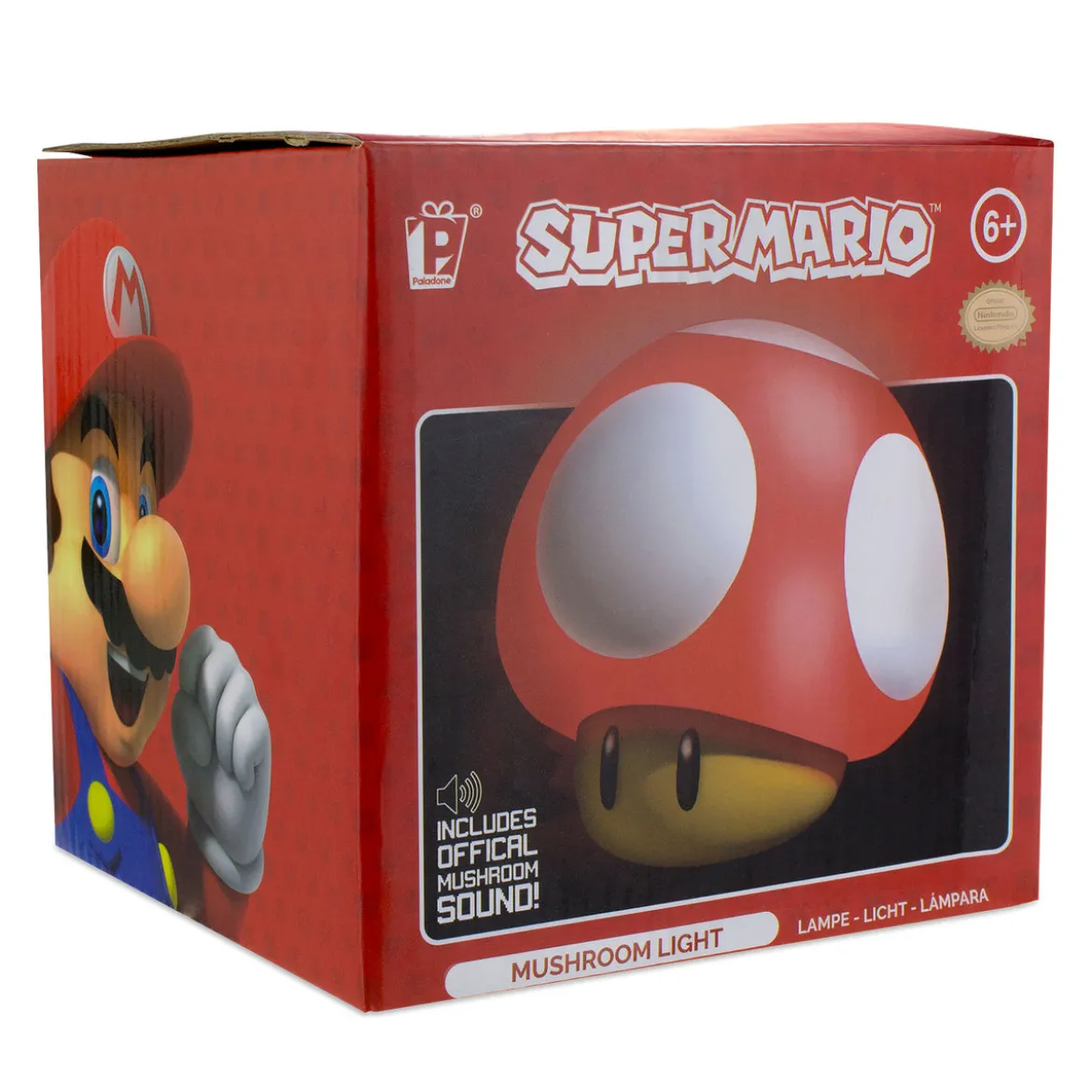 Super Mario - Super-Pilz Tischlampe mit Sound