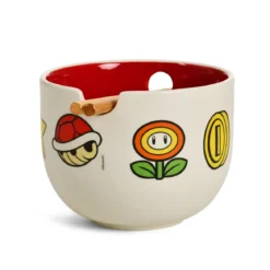 Super Mario - Symbols Ramen Schale mit Ess-Stäbchen