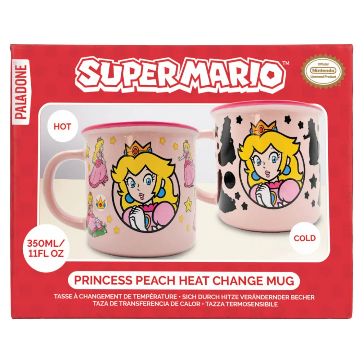 Super Mario Tasse mit Thermoeffekt Princess Peach