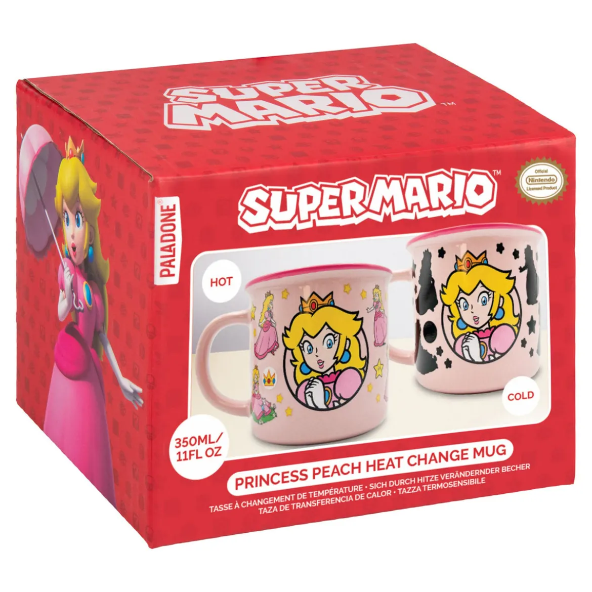 Super Mario Tasse mit Thermoeffekt Princess Peach