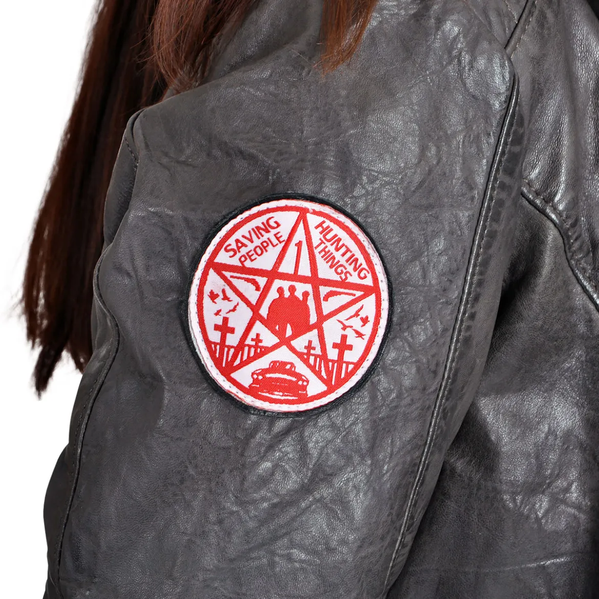 Supernatural - Anti Possession Symbol Lederjacke Damen