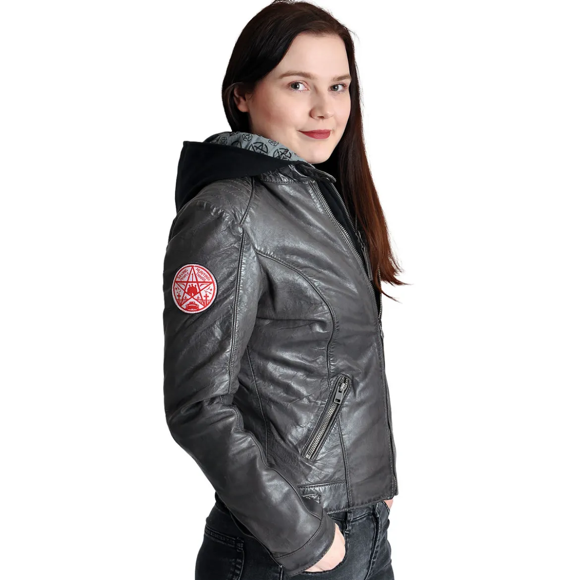 Supernatural - Anti Possession Symbol Lederjacke Damen