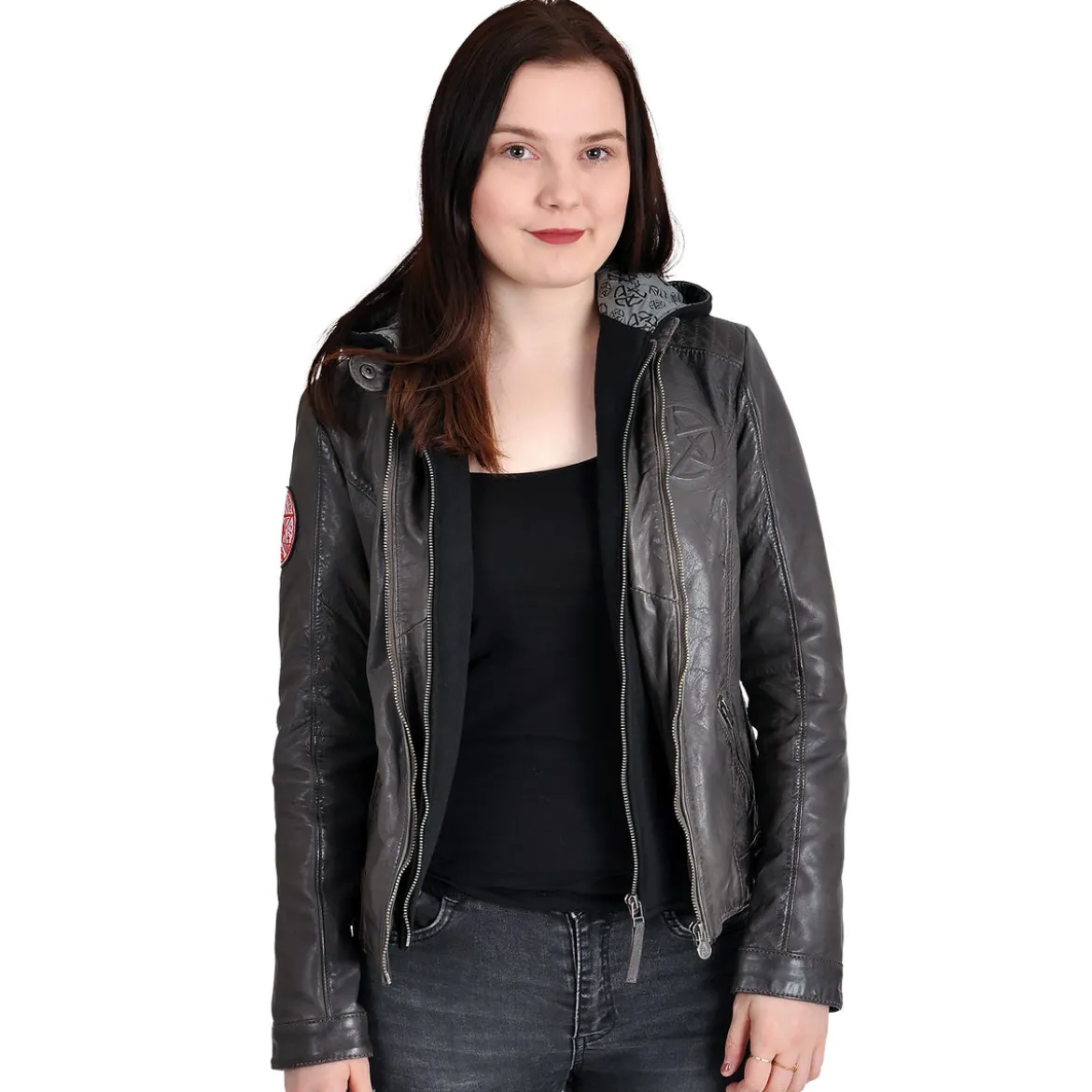 Supernatural - Anti Possession Symbol Lederjacke Damen