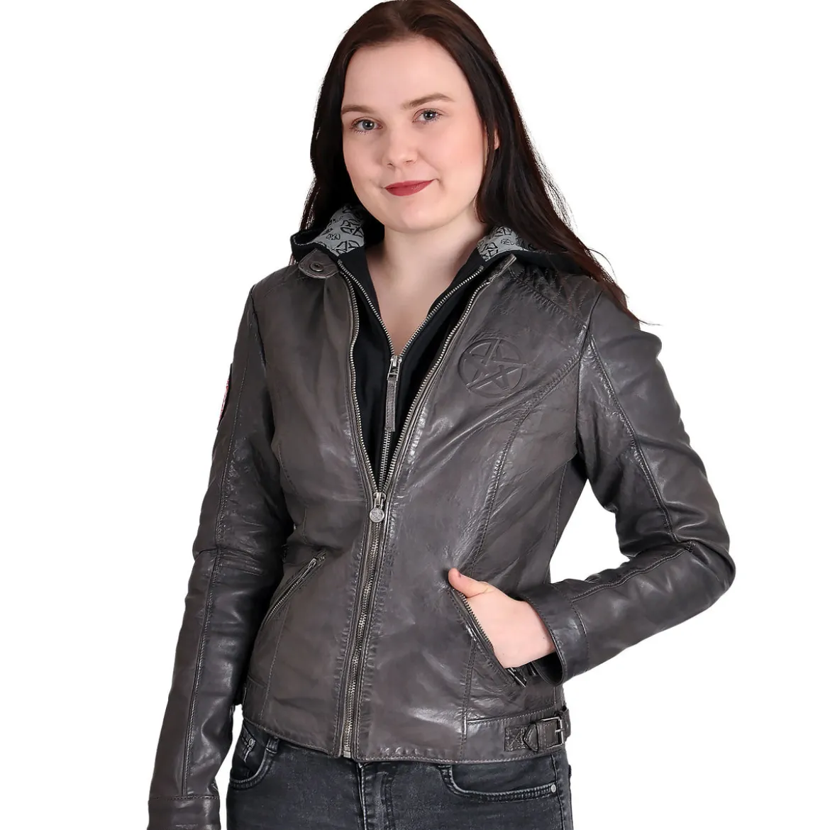 Supernatural - Anti Possession Symbol Lederjacke Damen