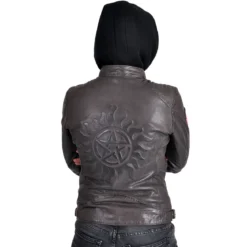 Supernatural - Anti Possession Symbol Lederjacke Damen