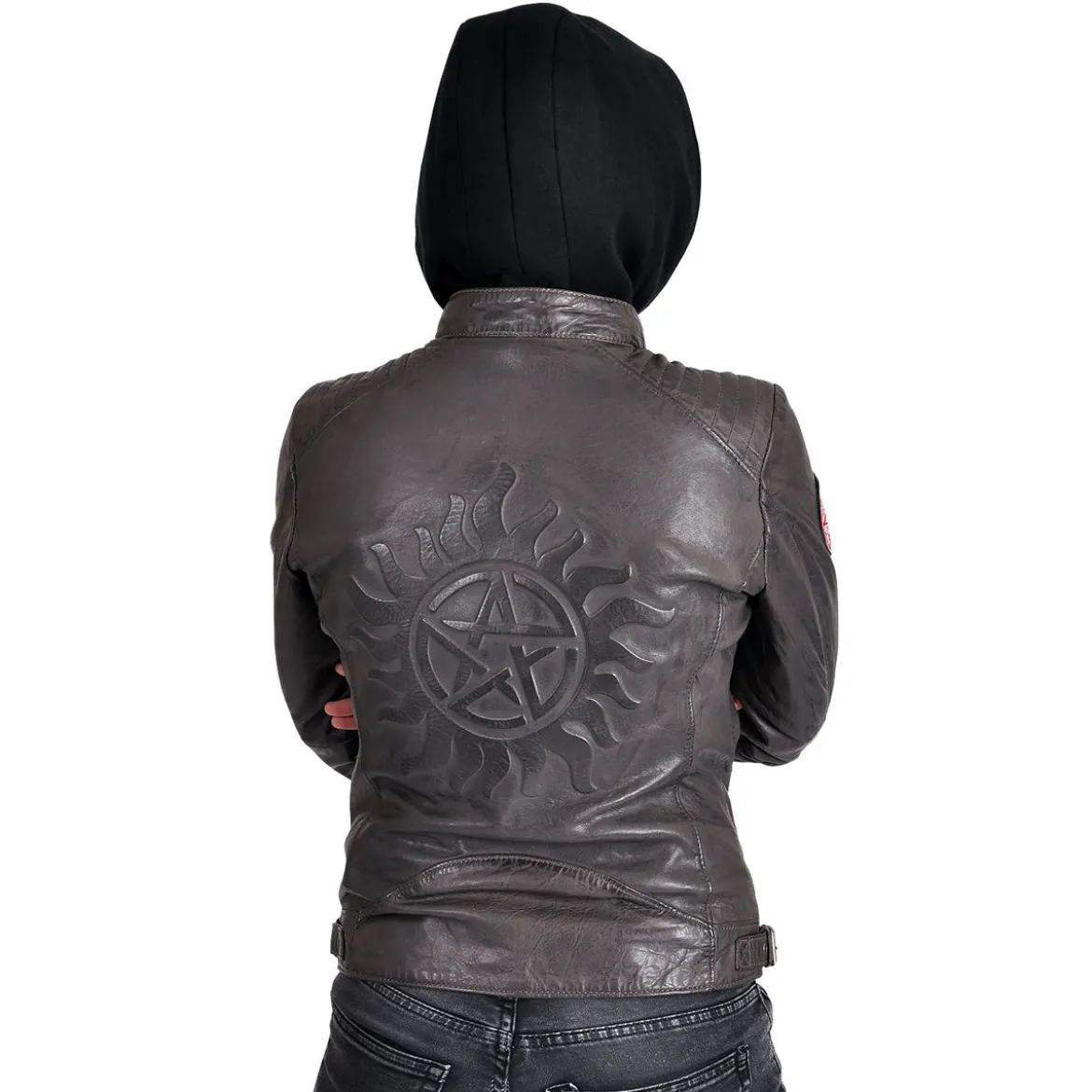 Supernatural - Anti Possession Symbol Lederjacke Damen