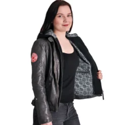 Supernatural - Anti Possession Symbol Lederjacke Damen