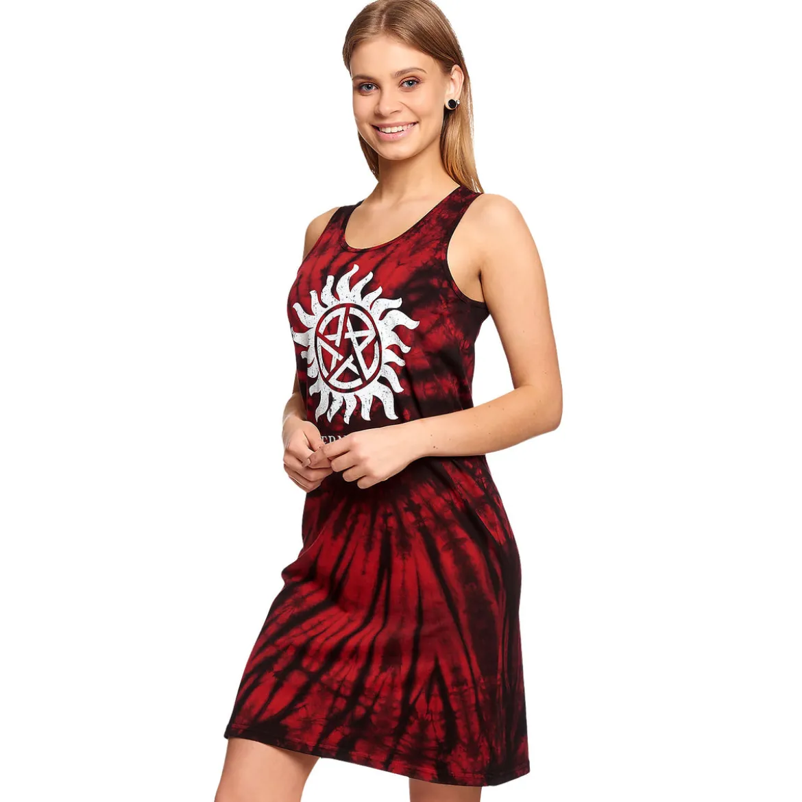 Supernatural - Anti Possession Symbol Batik Minikleid