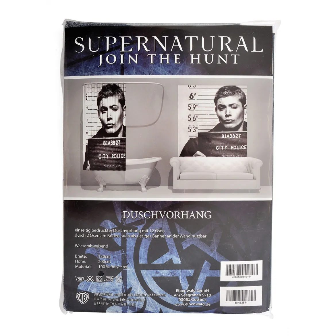 Supernatural - Dean in Jail Duschvorhang