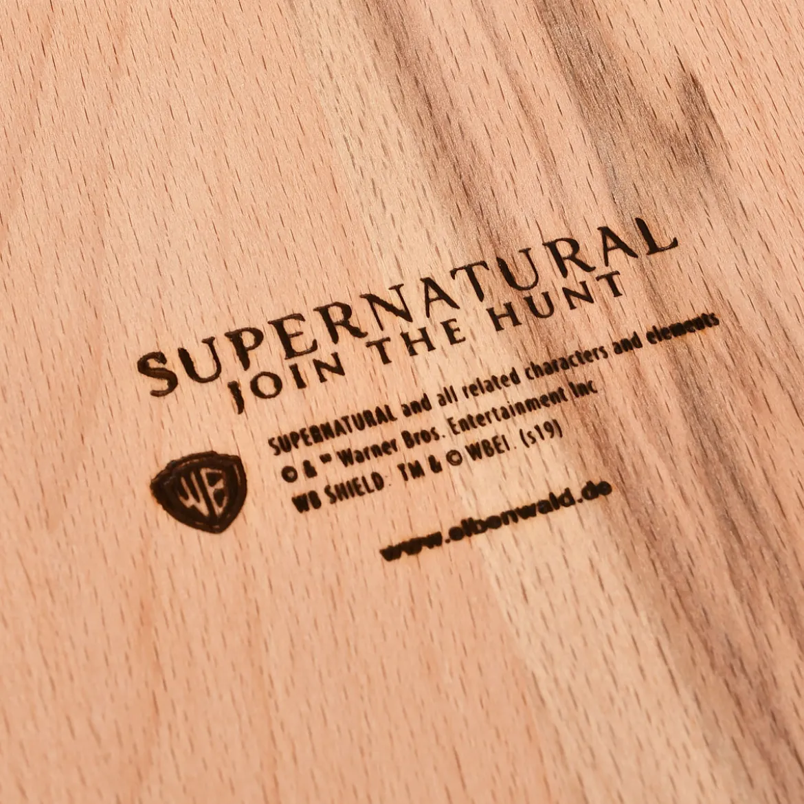 Supernatural - Eat More Pie Schneidebrett Buche