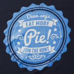 Supernatural - Eat More Pie T-Shirt blau
