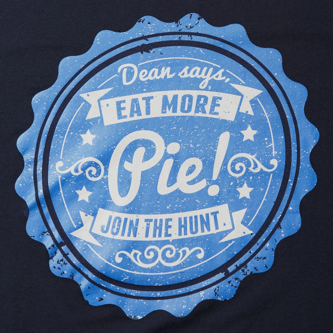 Supernatural - Eat More Pie T-Shirt blau