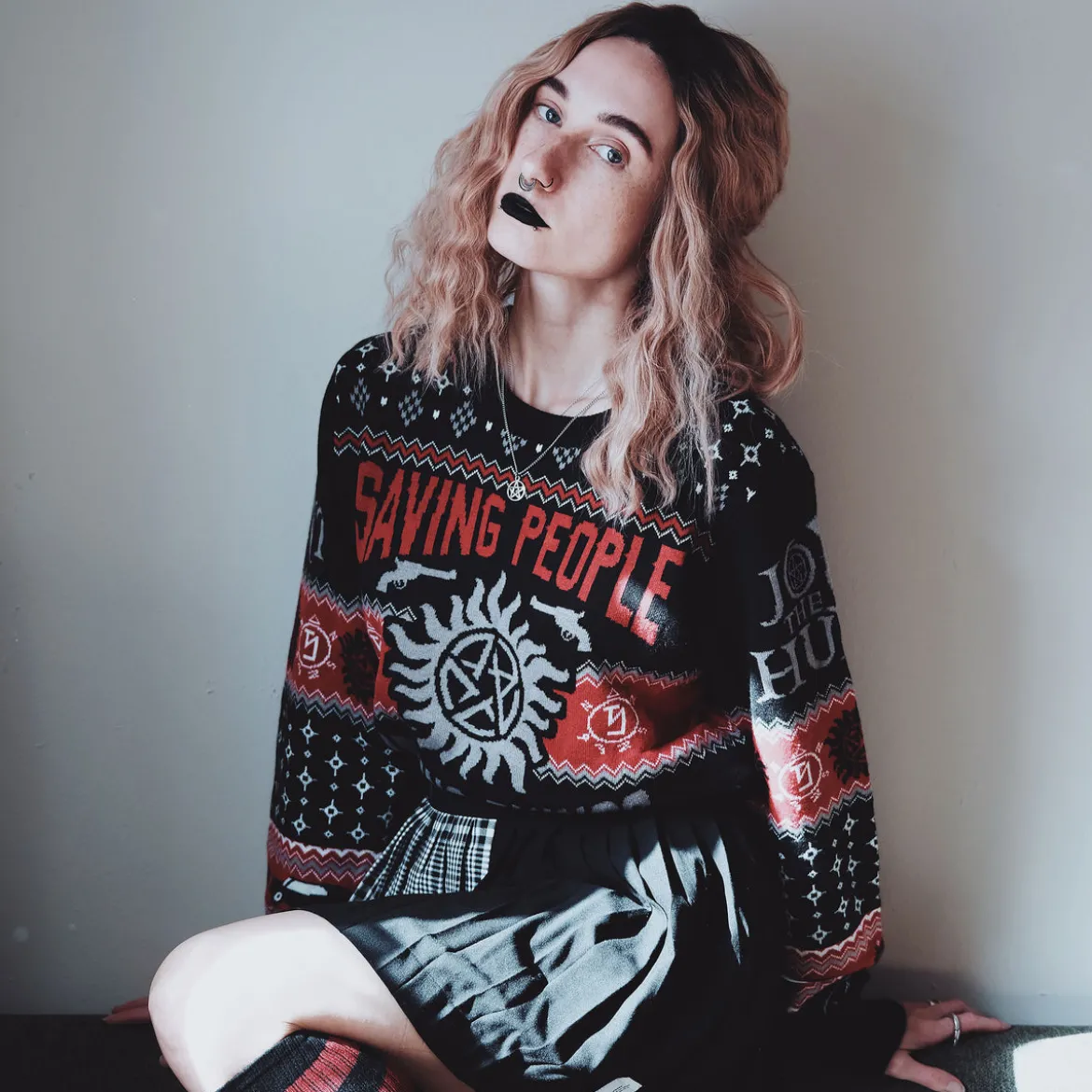 Supernatural - Saving People Hunting Things Strickpullover