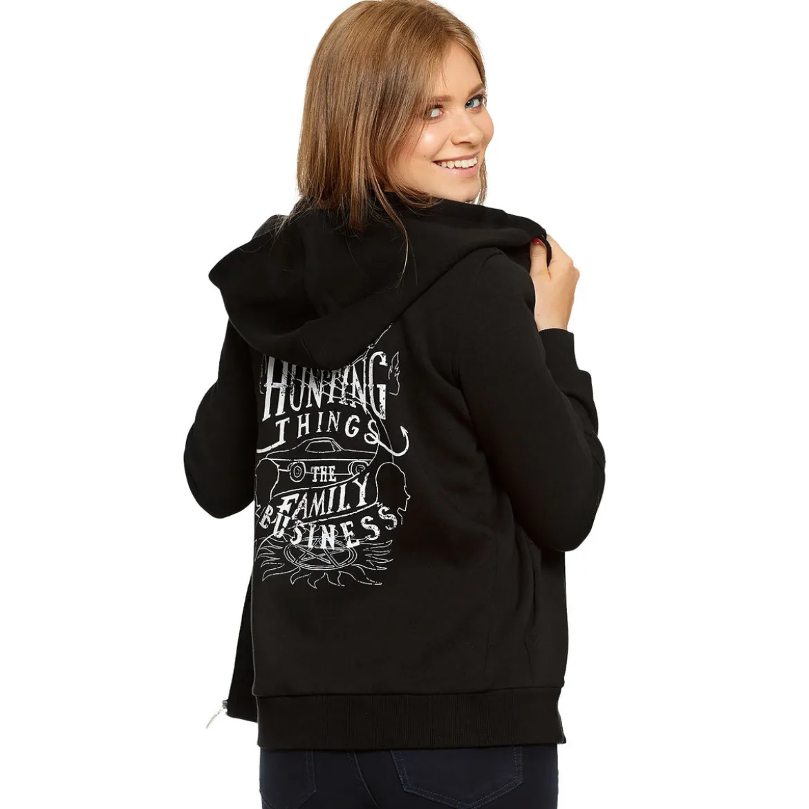 Supernatural - Saving People Hunting Things Kapuzenjacke Damen
