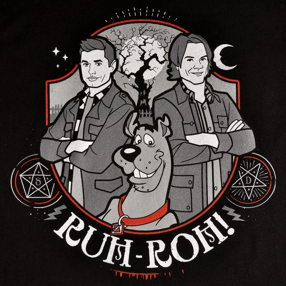 Supernatural - Scoobynatural Ruh-roh! T-Shirt schwarz