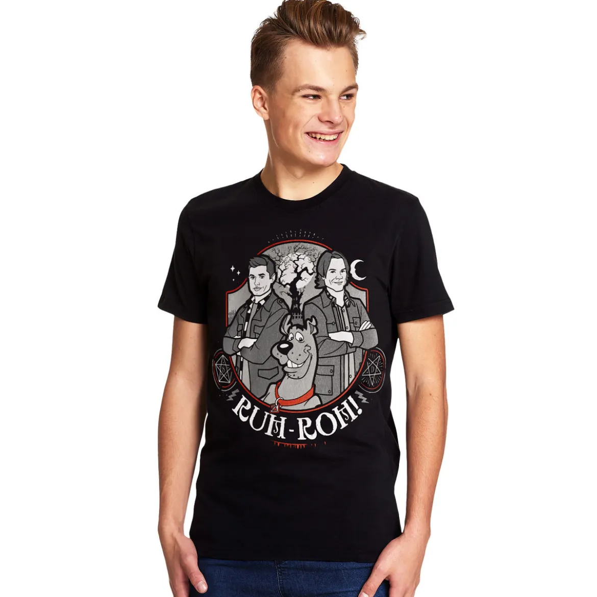 Supernatural - Scoobynatural Ruh-roh! T-Shirt schwarz