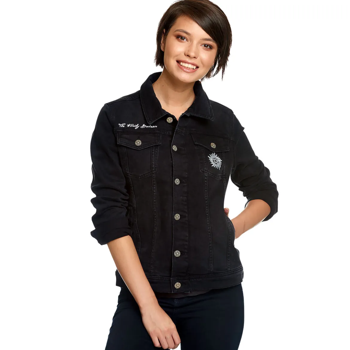 Supernatural - Teufelsfalle Jeansjacke Damen schwarz