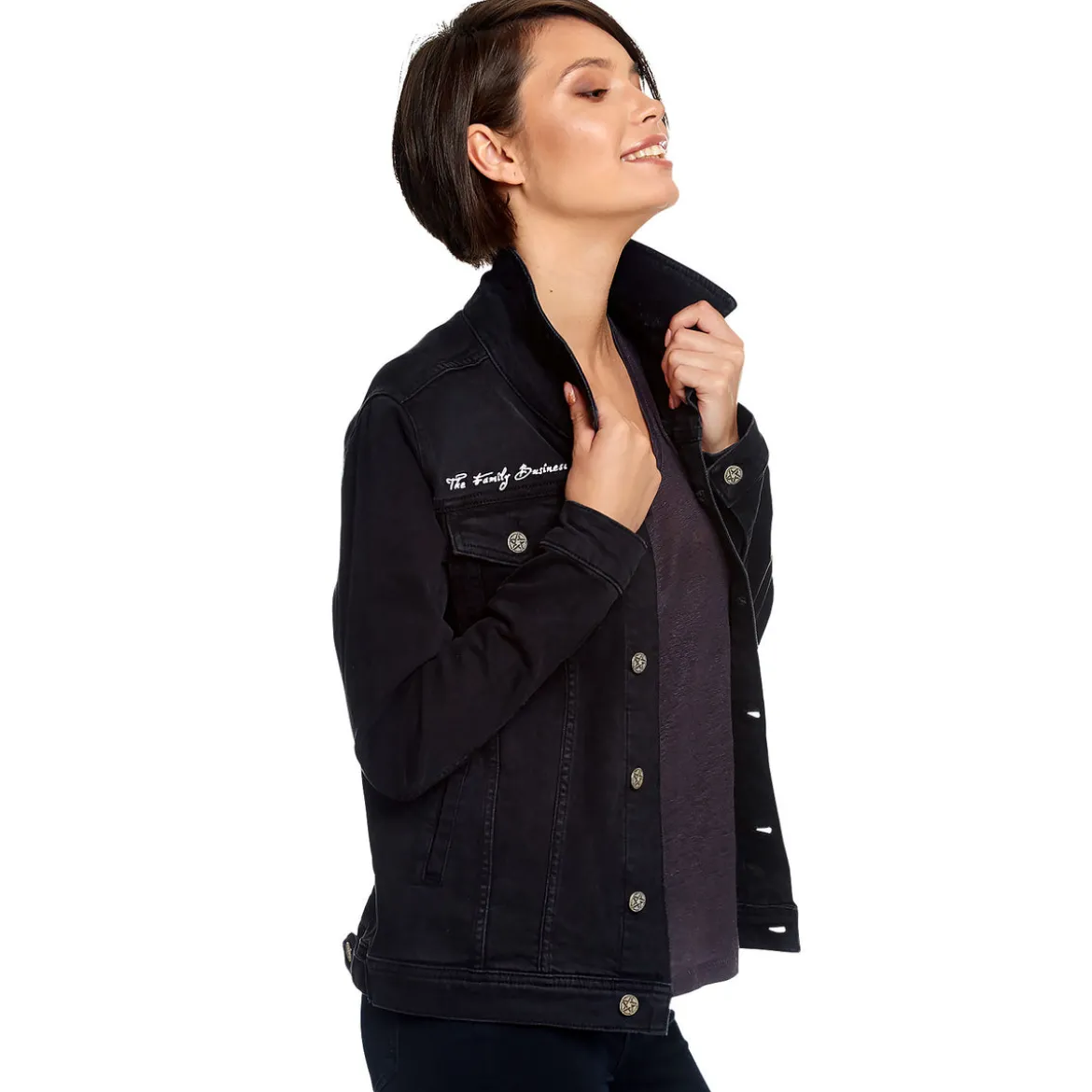 Supernatural - Teufelsfalle Jeansjacke Damen schwarz