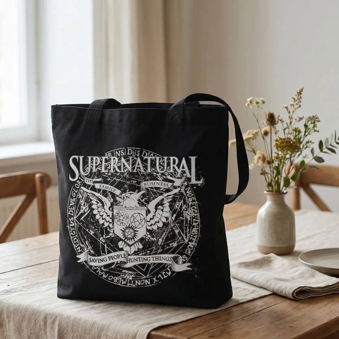 Supernatural - Winchester Family Business Jutebeutel