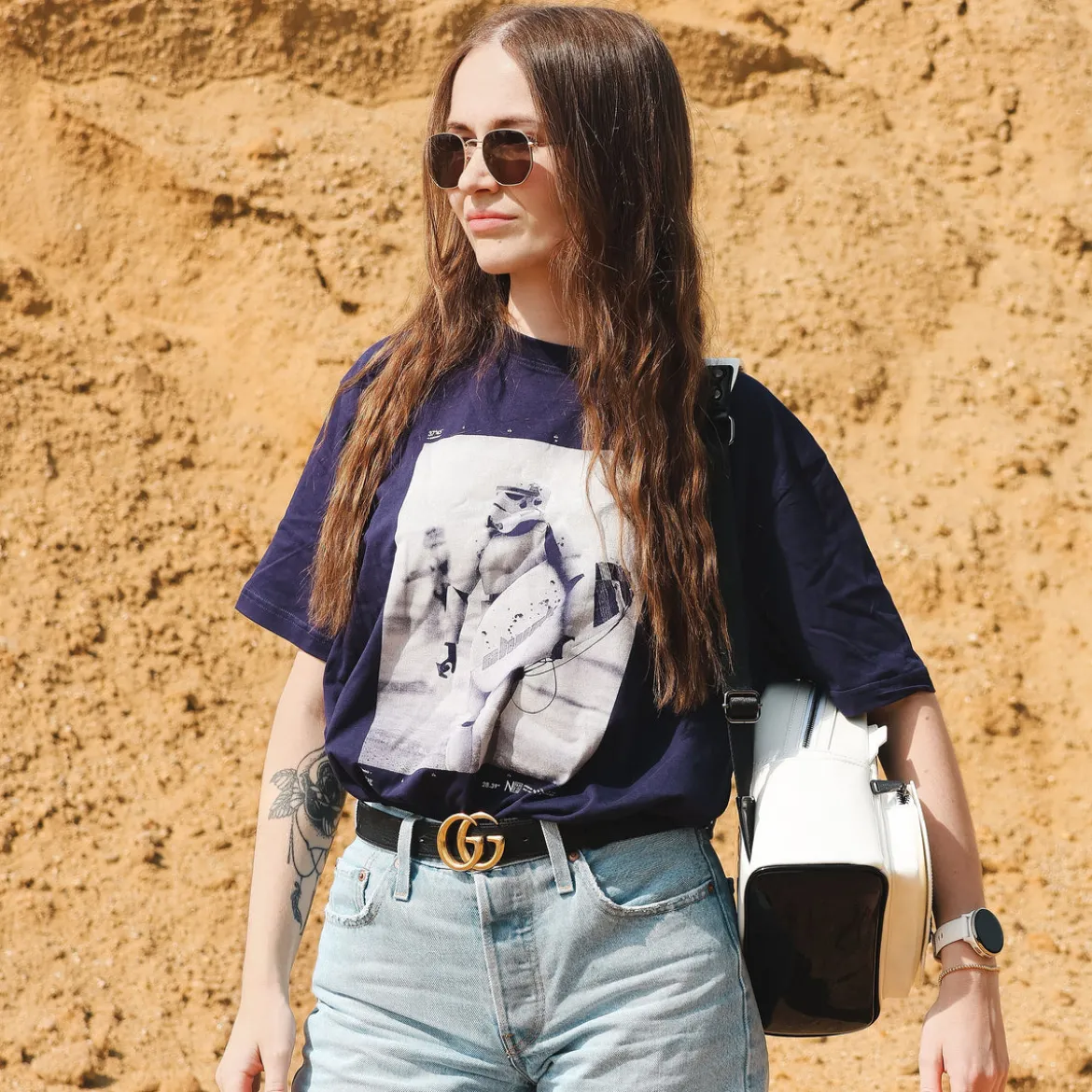 Surfing Trooper T-Shirt für Star Wars Fans blau