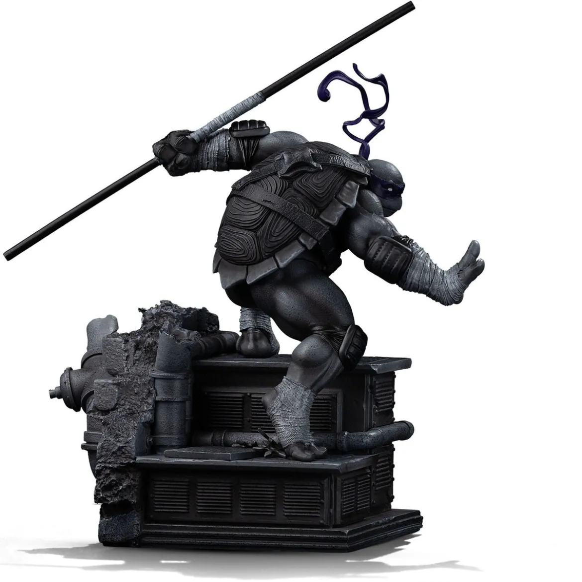 Teenage Mutant Ninja Turtles Art Scale Statue 1/10 Donatello Black and White Variant 26 cm heo exclusive