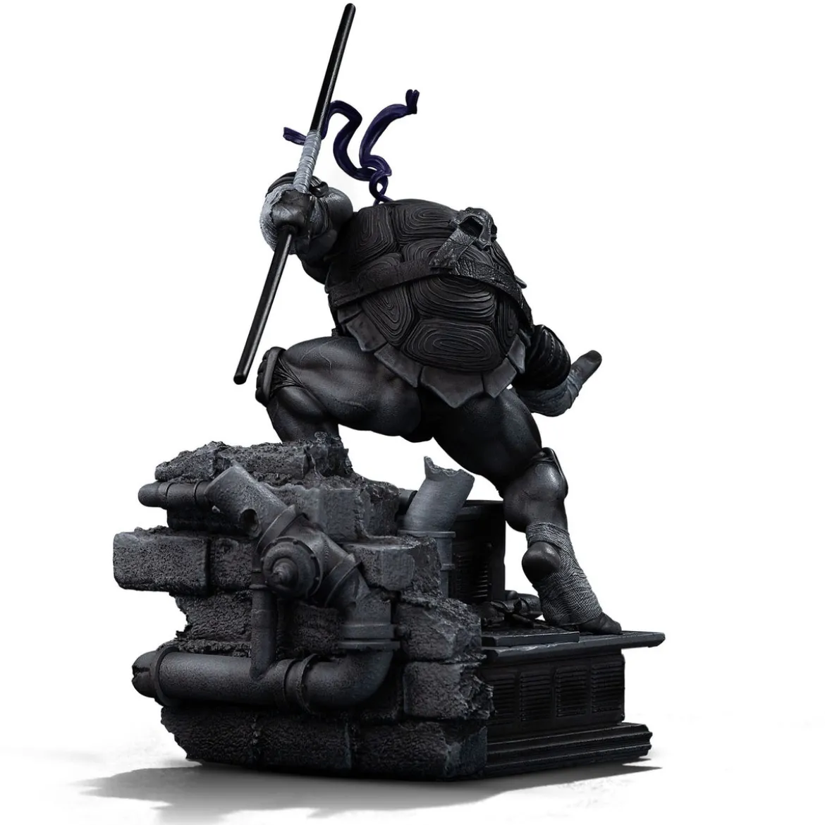 Teenage Mutant Ninja Turtles Art Scale Statue 1/10 Donatello Black and White Variant 26 cm heo exclusive