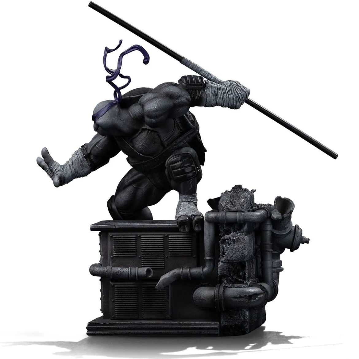 Teenage Mutant Ninja Turtles Art Scale Statue 1/10 Donatello Black and White Variant 26 cm heo exclusive